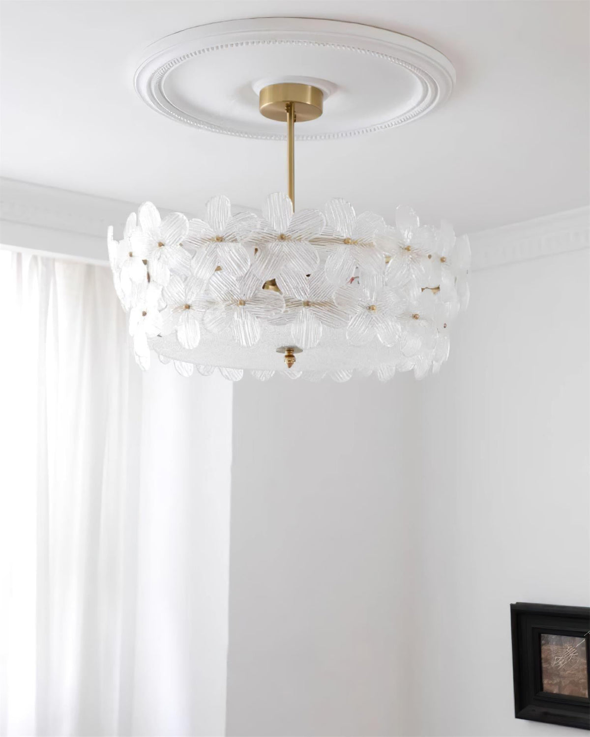 Collins Flowers Glass Ceiling Lamp — product view 3