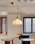 Revi Swing Arm Wood Pendant Light — product view 3