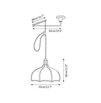 Revi Swing Arm Wood Pendant Light — product view 5