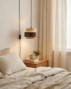 Cole Travertine Plug In Pendant Lamp — product view 3