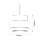 Cole Travertine Plug In Pendant Lamp — product view 5