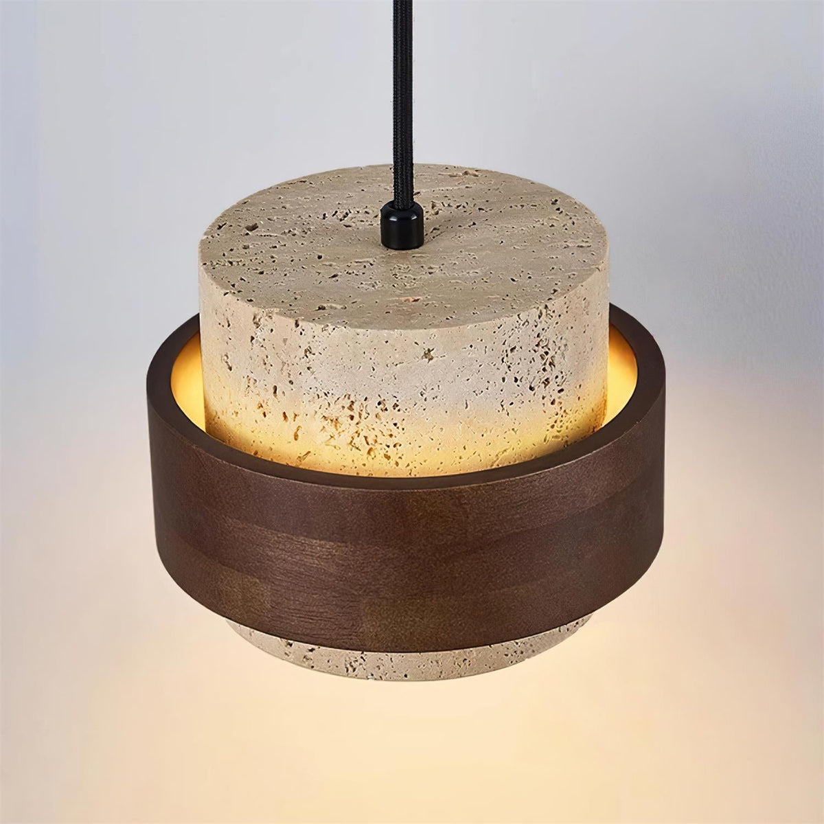 Cole Travertine Plug In Pendant Lamp — product view 8