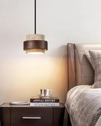 Cole Travertine Plug In Pendant Lamp — product view 10