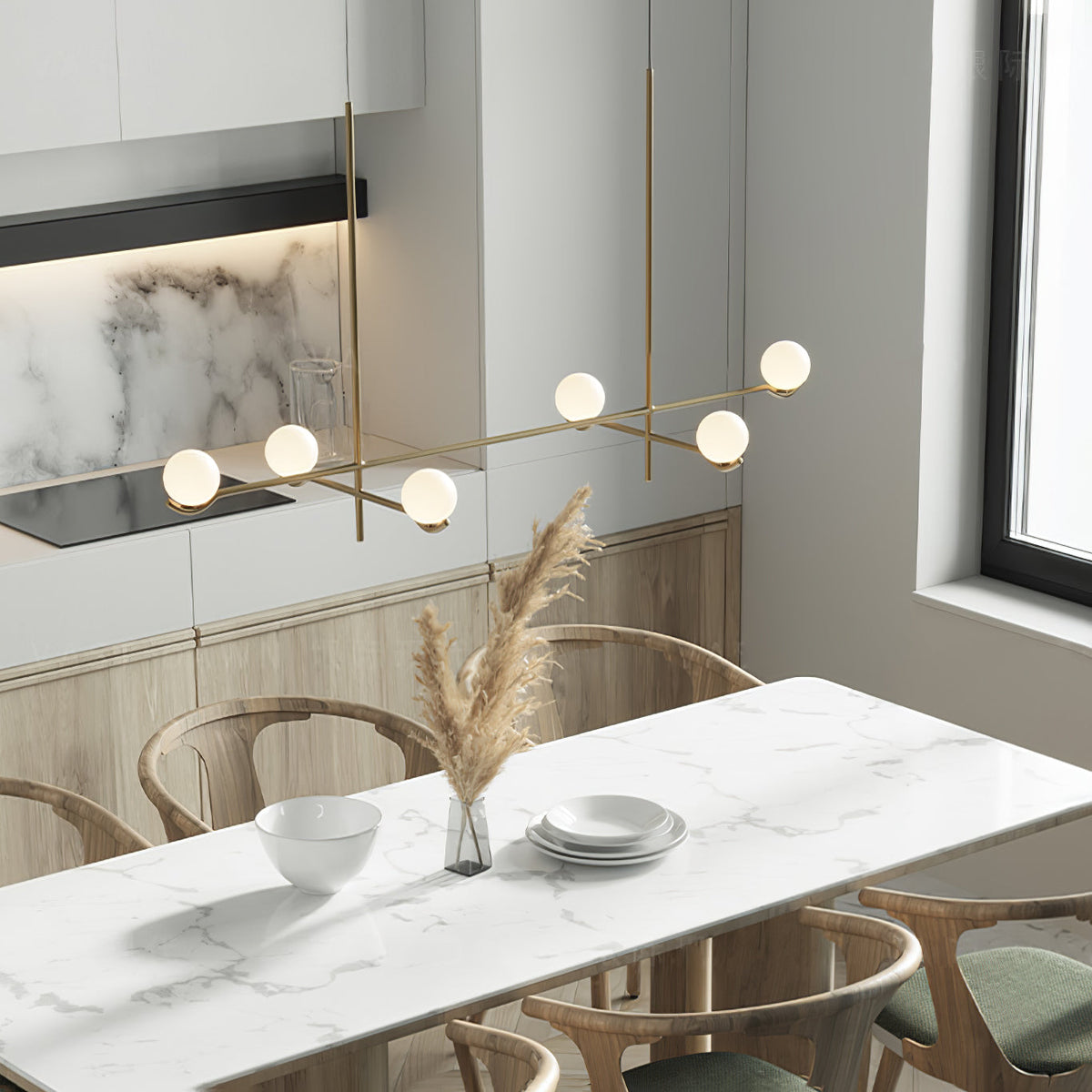 Sullivan Glass Chandelier — product view 5