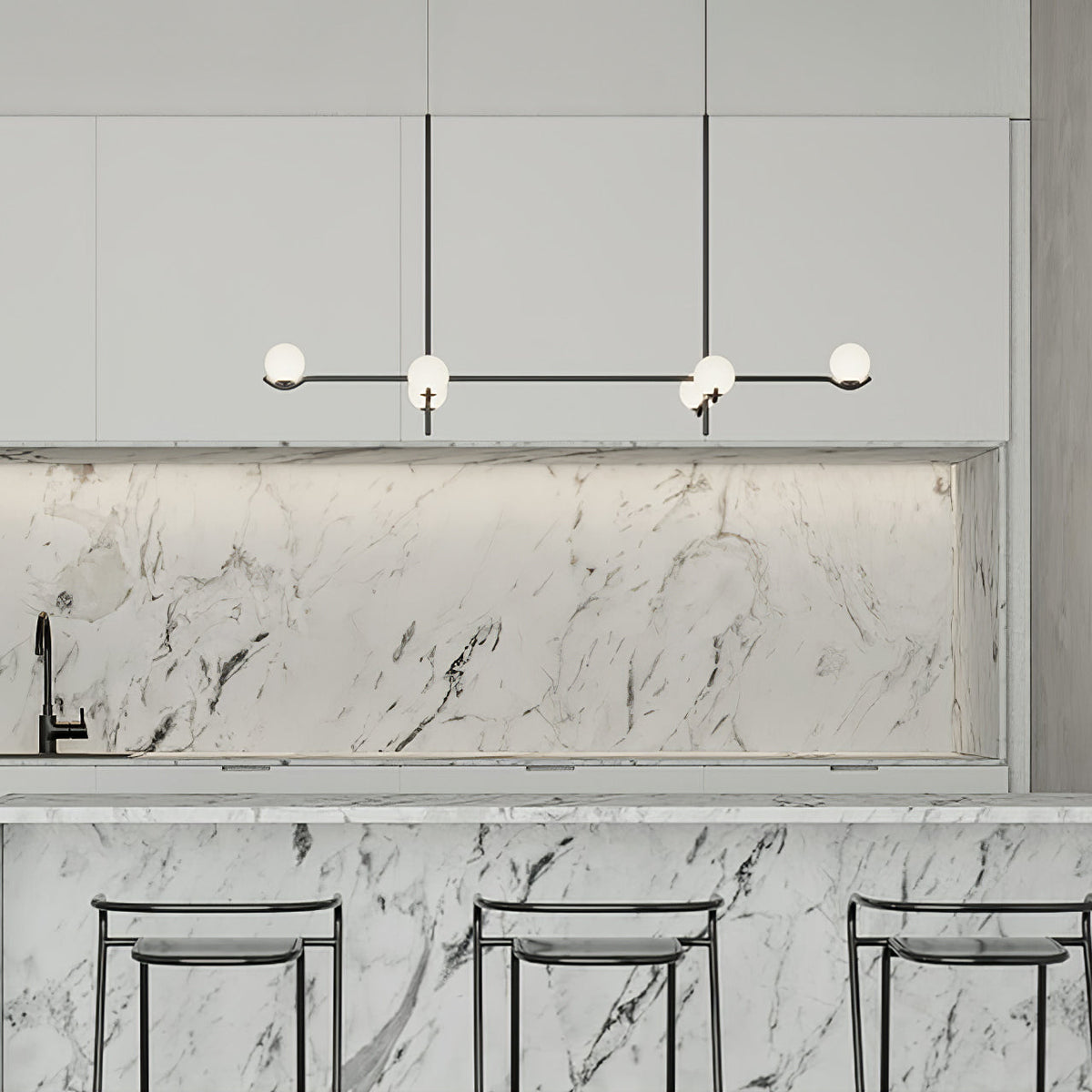 Sullivan Glass Chandelier — product view 8