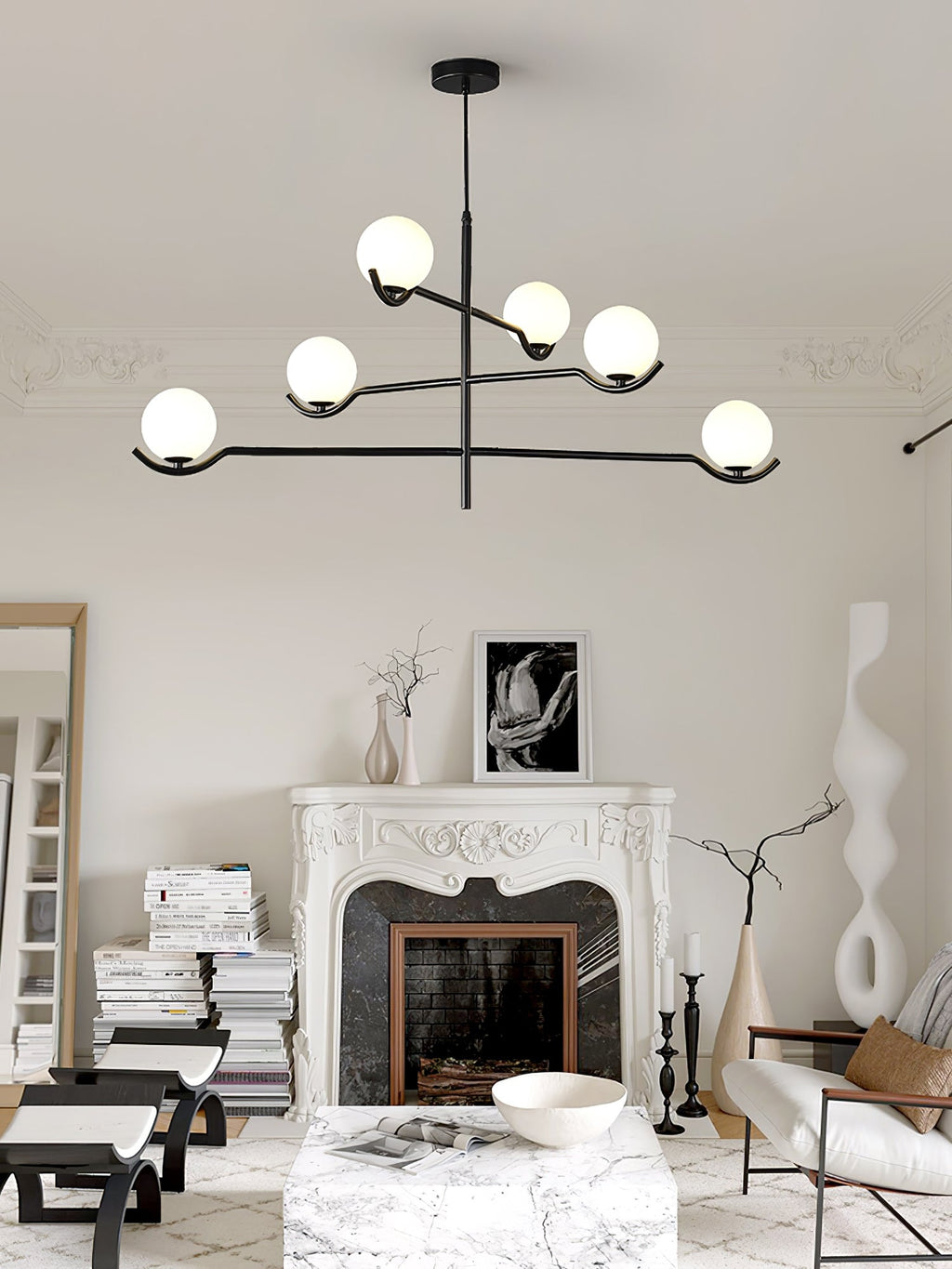 Sullivan Glass Chandelier — product view 9