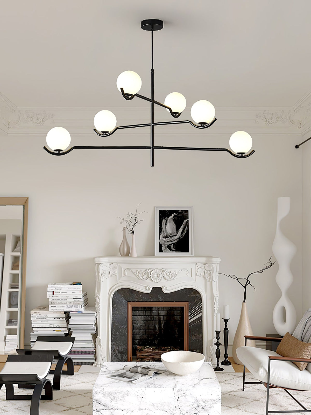Sullivan Glass Chandelier — product view 9