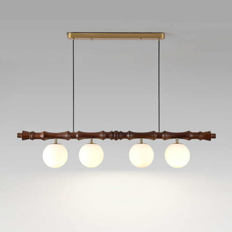 Rollo Wood Chandelier — product view 2
