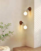 Bezel Travertine Wall Lamp — product view 3
