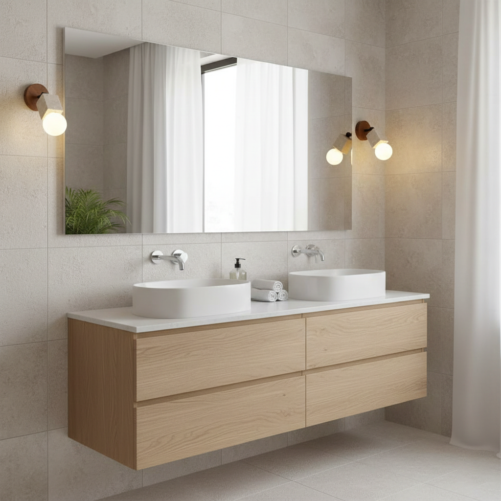 Bezel Travertine Wall Lamp — product view 6