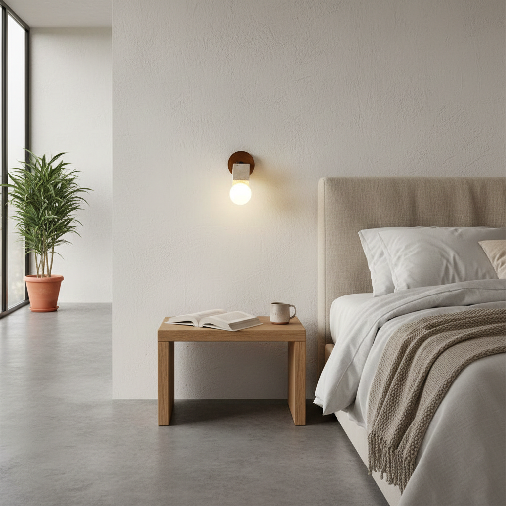 Bezel Travertine Wall Lamp — product view 8