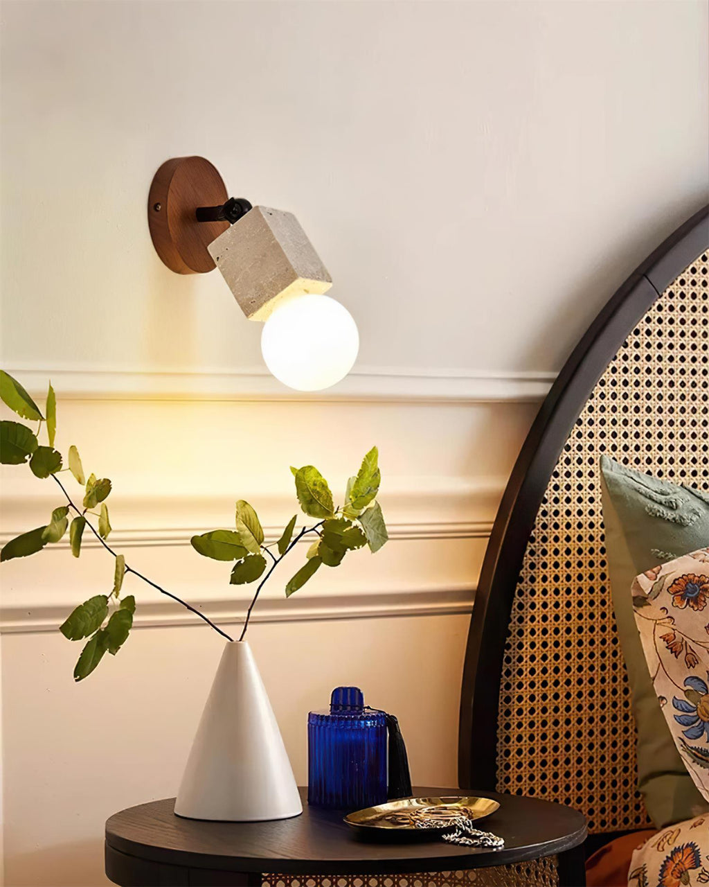 Bezel Travertine Wall Lamp — product view 13