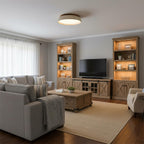 Piedra Travertine Ceiling Light — product view 2