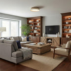 Piedra Travertine Ceiling Light — product view 3