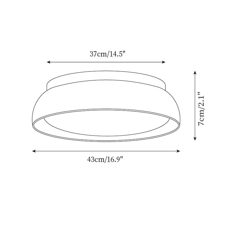 Piedra Travertine Ceiling Light — product view 6