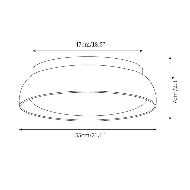 Piedra Travertine Ceiling Light — product view 7