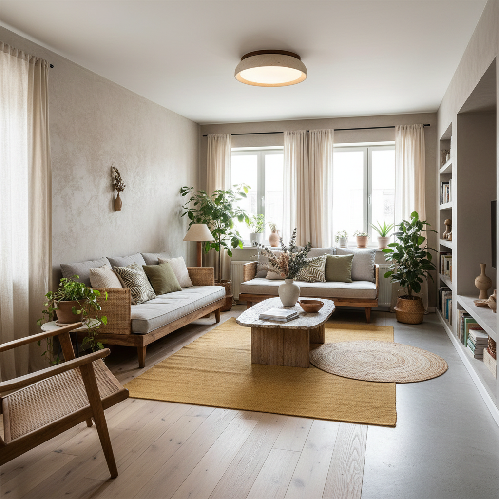 Piedra Travertine Ceiling Light — product view 19