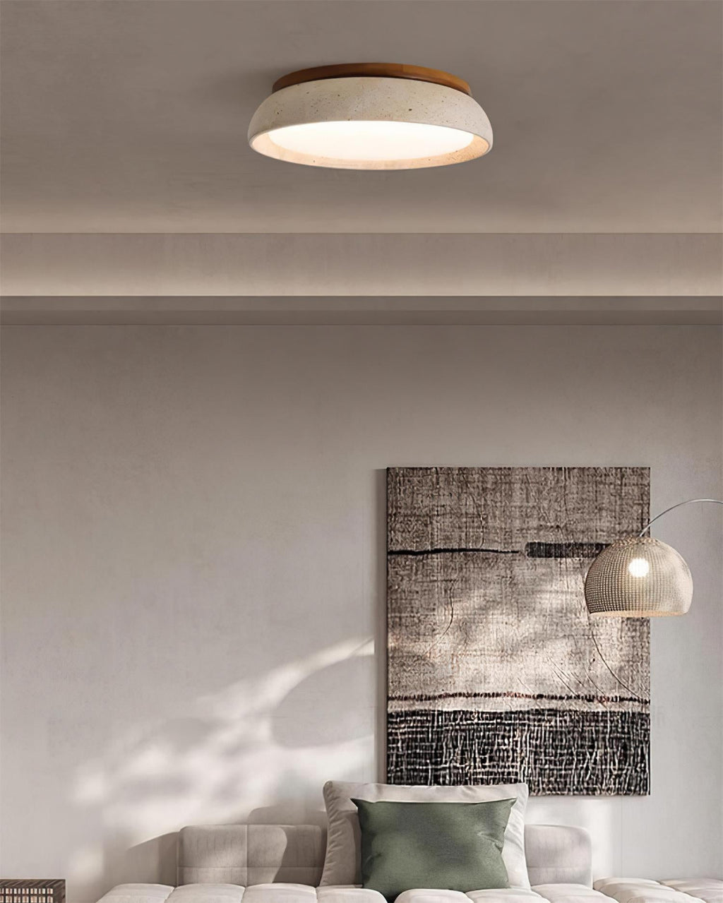 Piedra Travertine Ceiling Light — product view 27