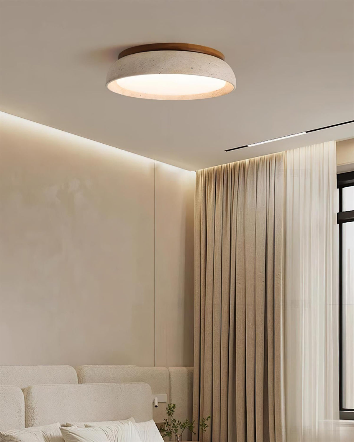 Piedra Travertine Ceiling Light — product view 28