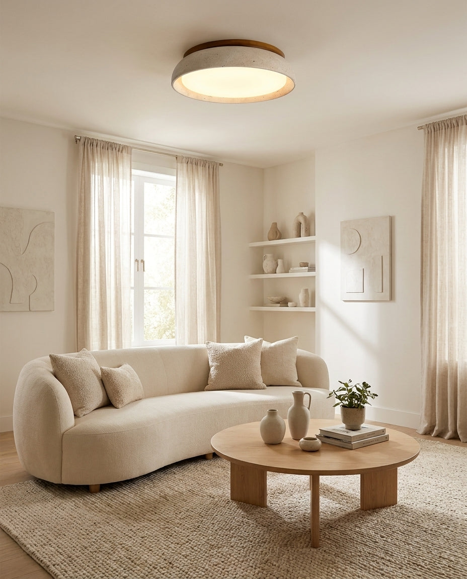 Piedra Travertine Ceiling Light — product view 46