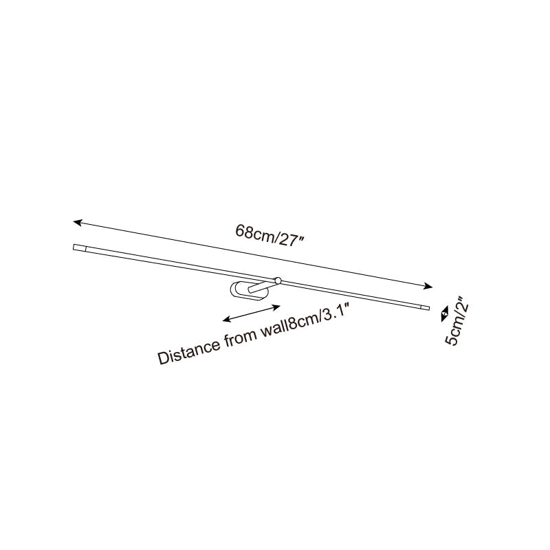 Kady Linear Rechargeable Version Metal Wall Lamp — product view 5