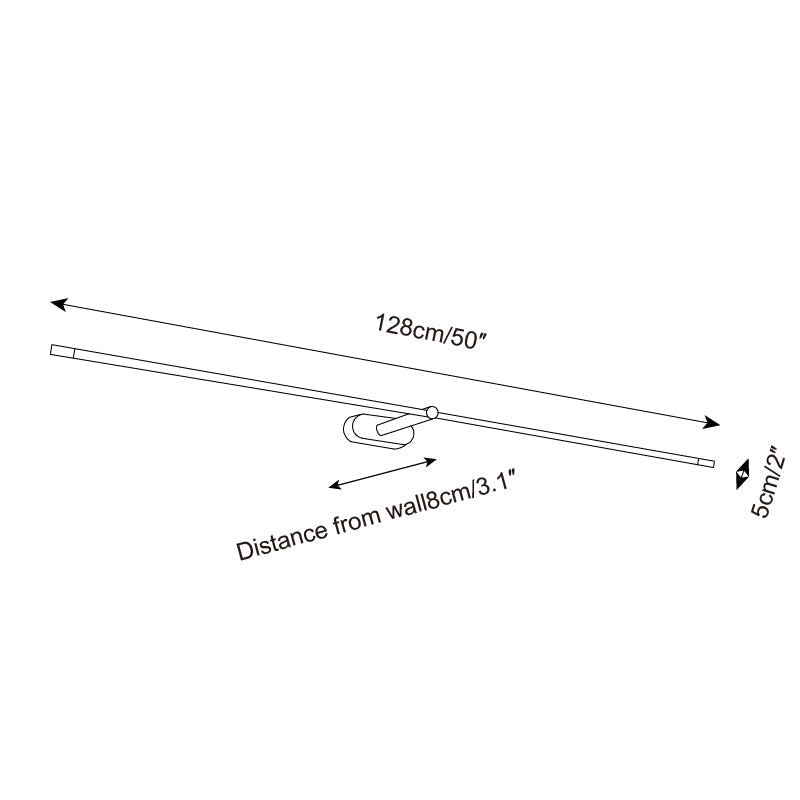 Kady Linear Rechargeable Version Metal Wall Lamp — product view 7