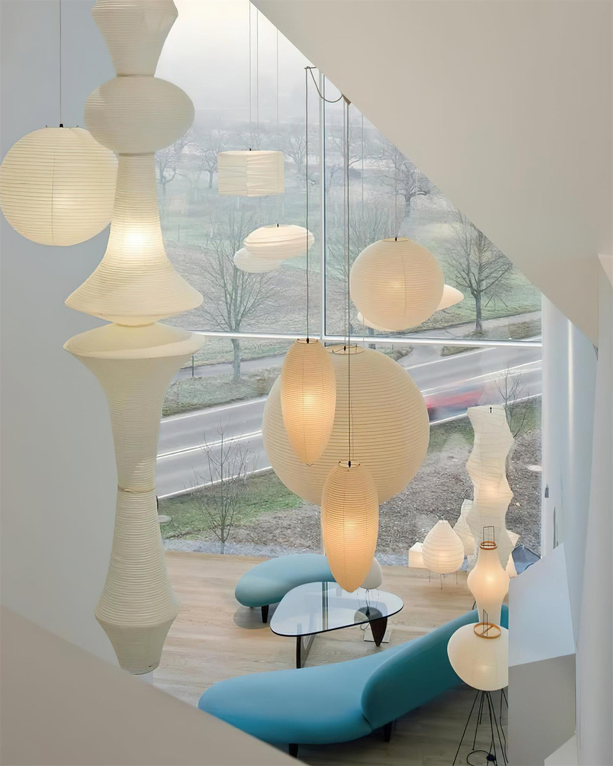 Rice Paper Pendant Lamp R3 — product view 17