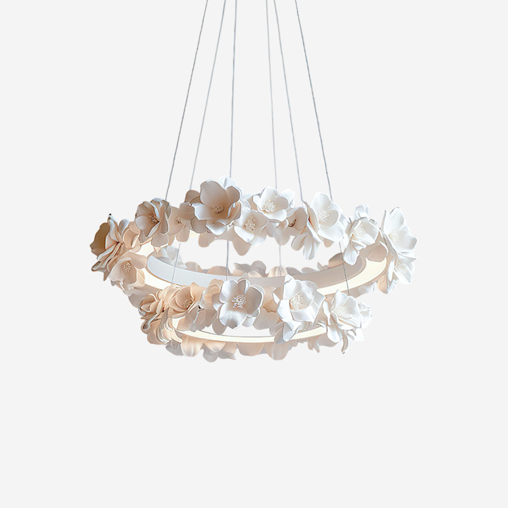 Elysian Floral Aluminum Chandelier — product view 1