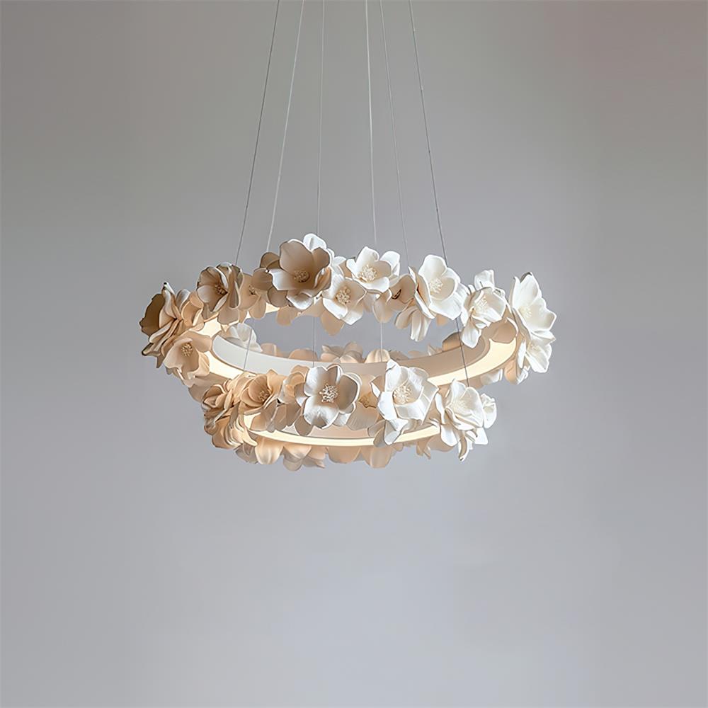 Elysian Floral Aluminum Chandelier — product view 2