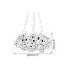 Elysian Floral Aluminum Chandelier — product view 5