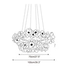Elysian Floral Aluminum Chandelier — product view 6