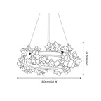 Elysian Floral Aluminum Chandelier — product view 8