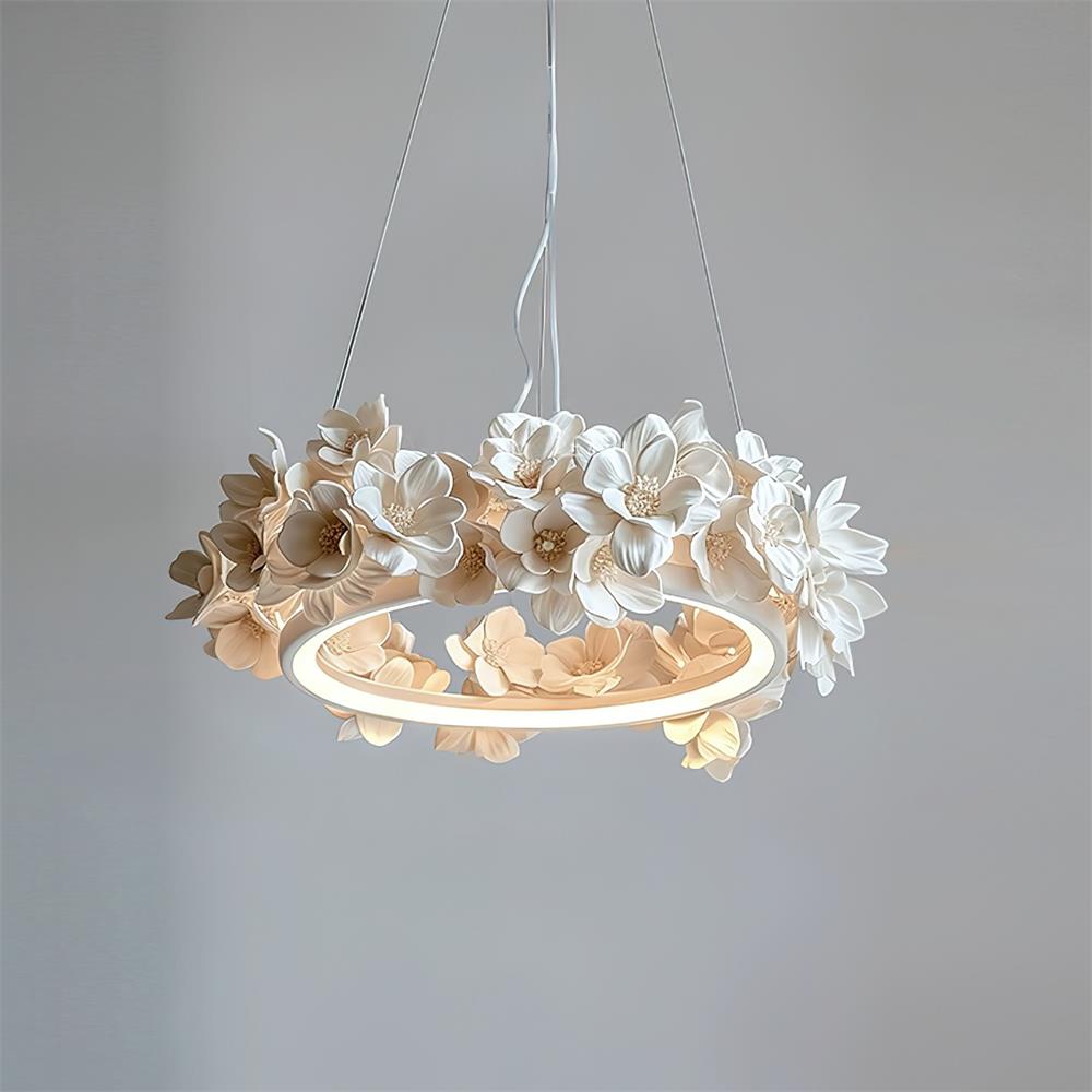 Elysian Floral Aluminum Chandelier — product view 13