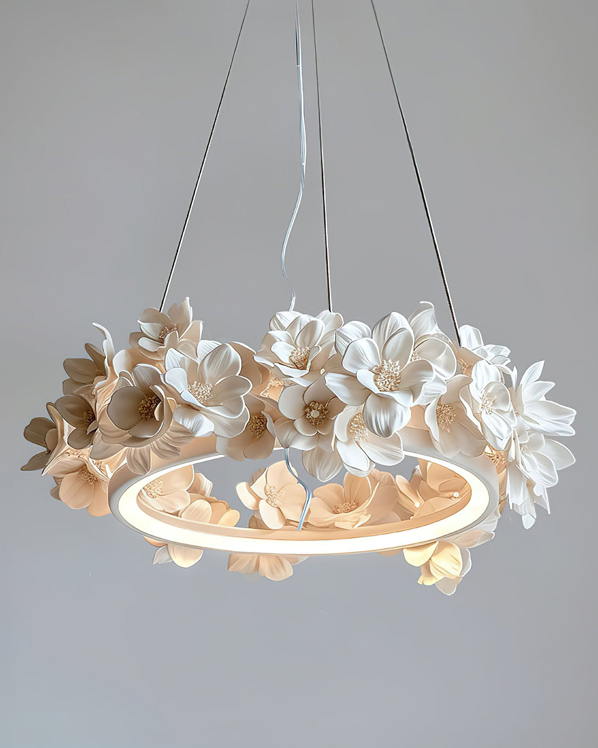 Elysian Floral Aluminum Chandelier — product view 17