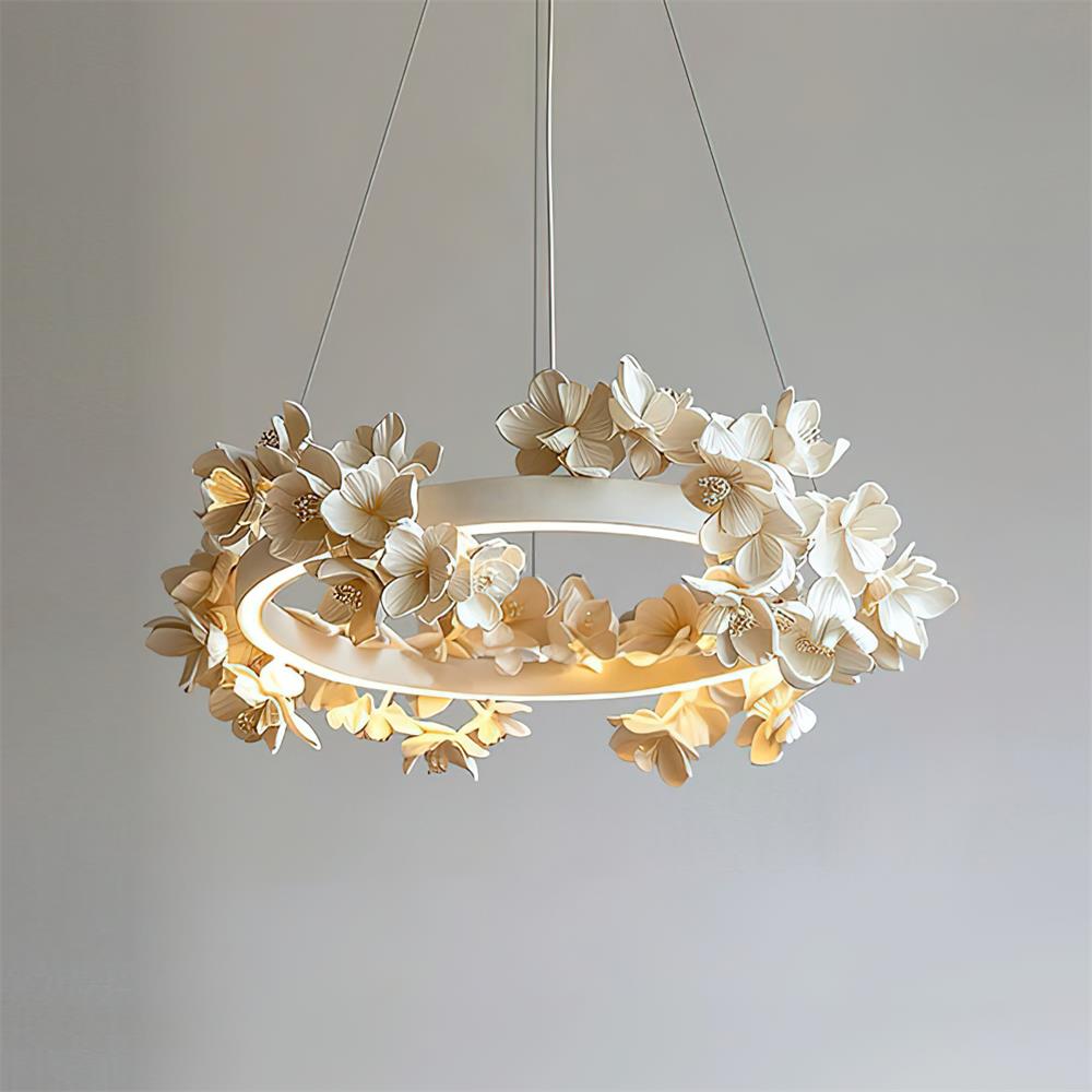 Elysian Floral Aluminum Chandelier — product view 18
