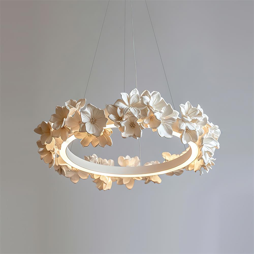 Elysian Floral Aluminum Chandelier — product view 19