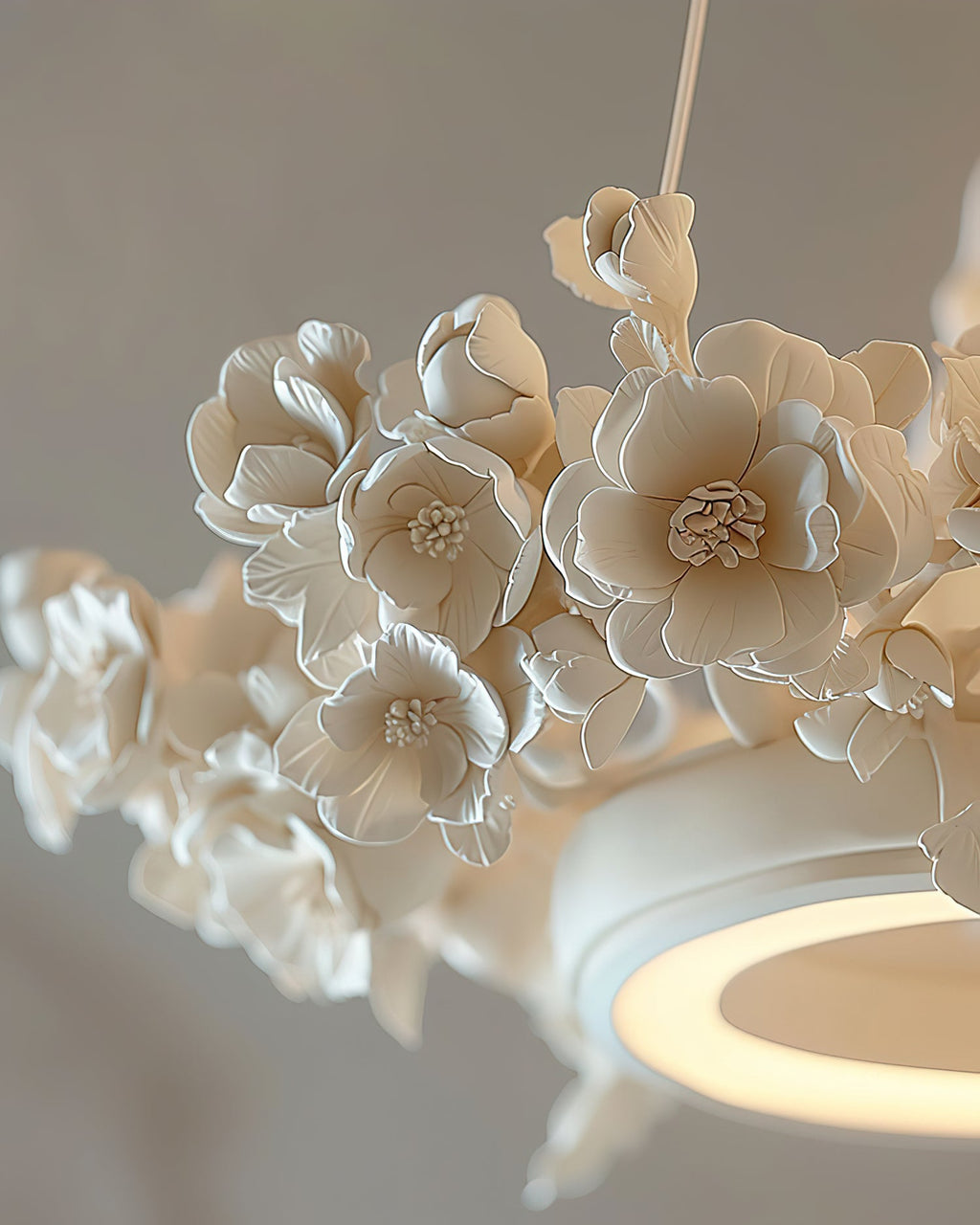 Elysian Floral Aluminum Chandelier — product view 20