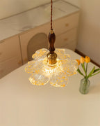 Dalie Lotus Wood Pendant Lamp — product view 4