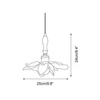 Dalie Lotus Wood Pendant Lamp — product view 5