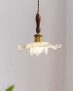 Dalie Lotus Wood Pendant Lamp — product view 12
