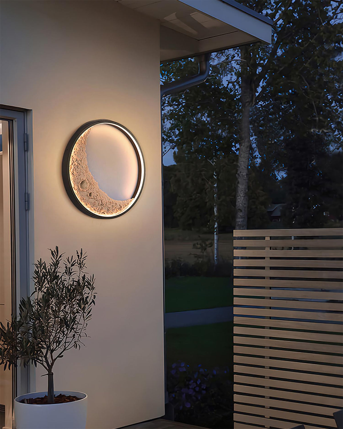 Moon Outdoor Metal Wall Lamp — product view 10
