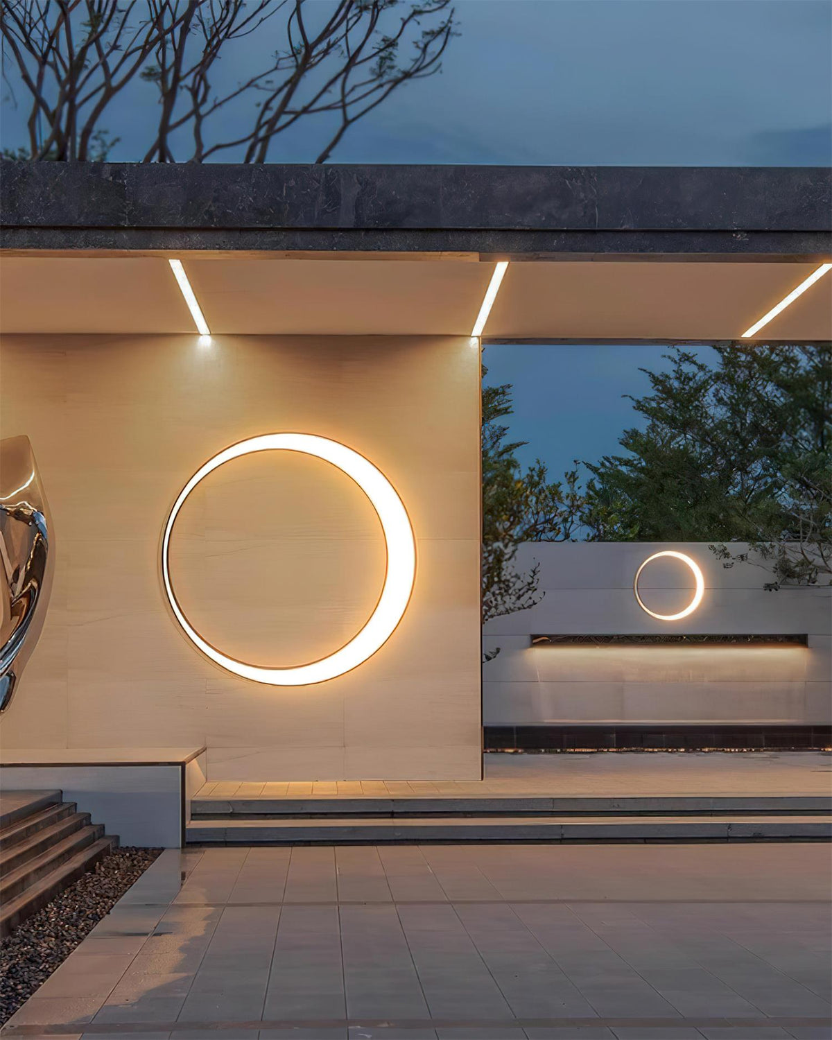 Half Moon Outdoor Acrylic Wall Lamp — product view 11