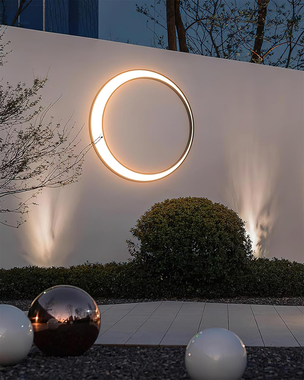 Half Moon Outdoor Acrylic Wall Lamp — product view 13