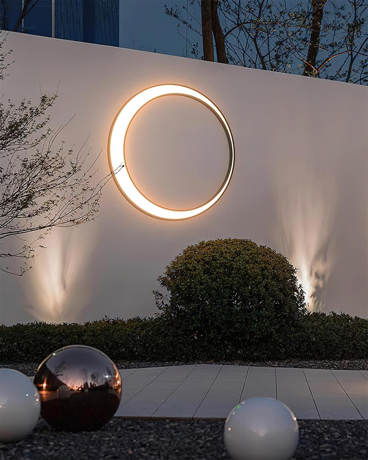 Half Moon Outdoor Acrylic Wall Lamp — product view 13