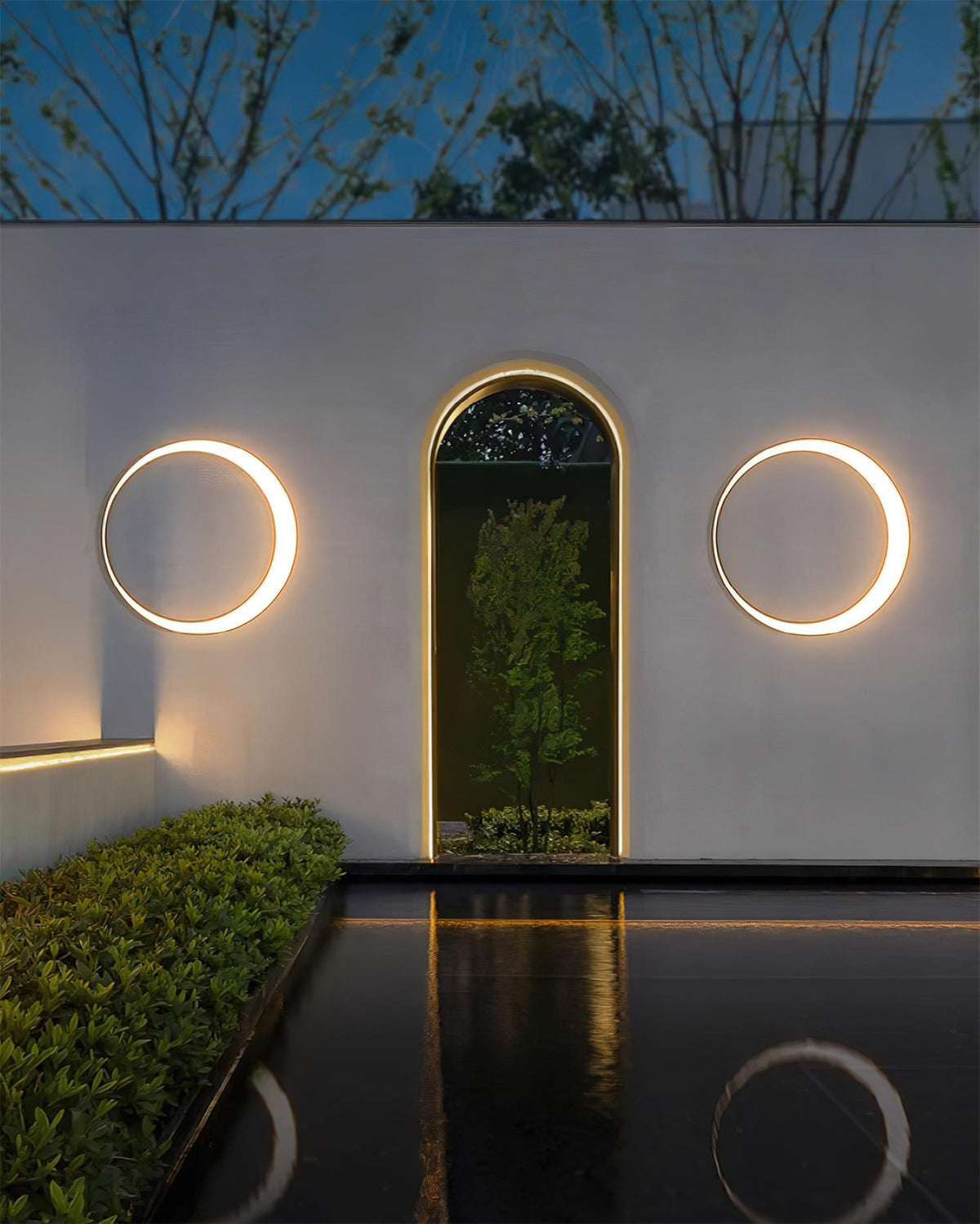 Half Moon Outdoor Acrylic Wall Lamp — product view 16