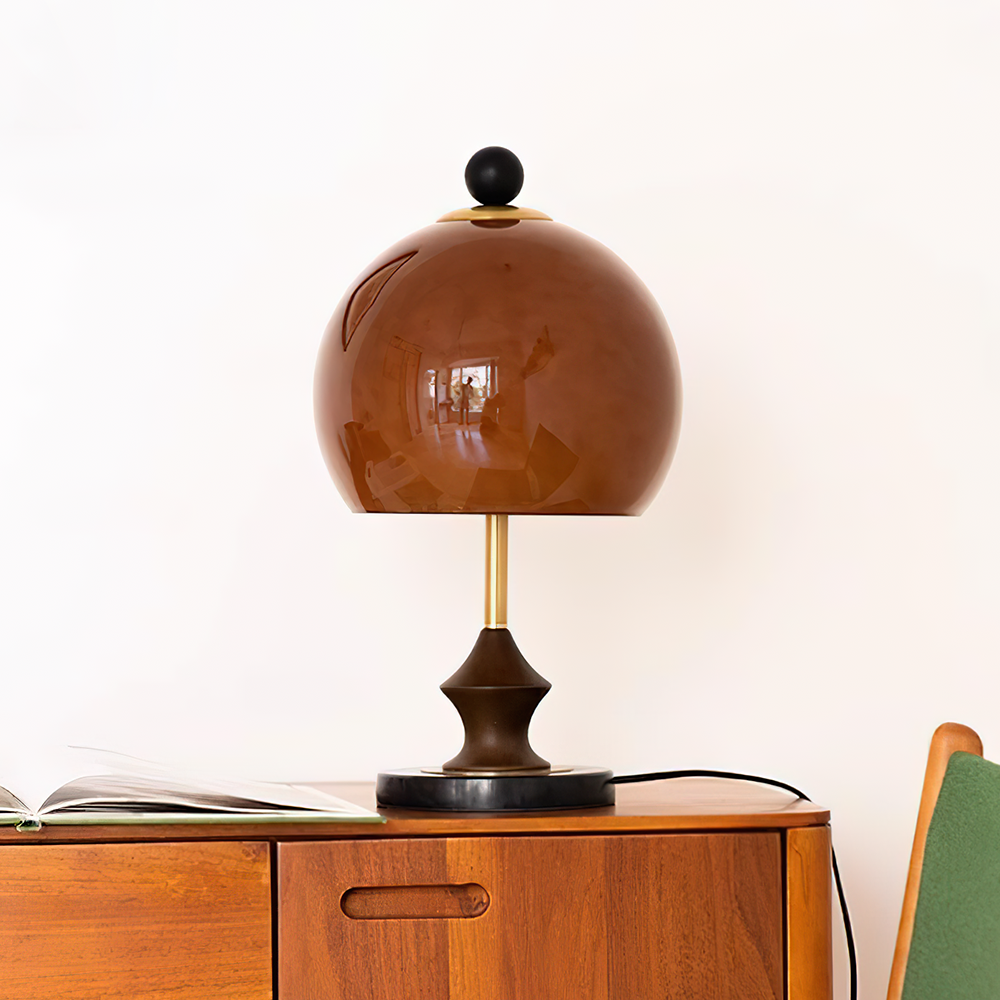 Bent Marble Table Lamp — product view 2