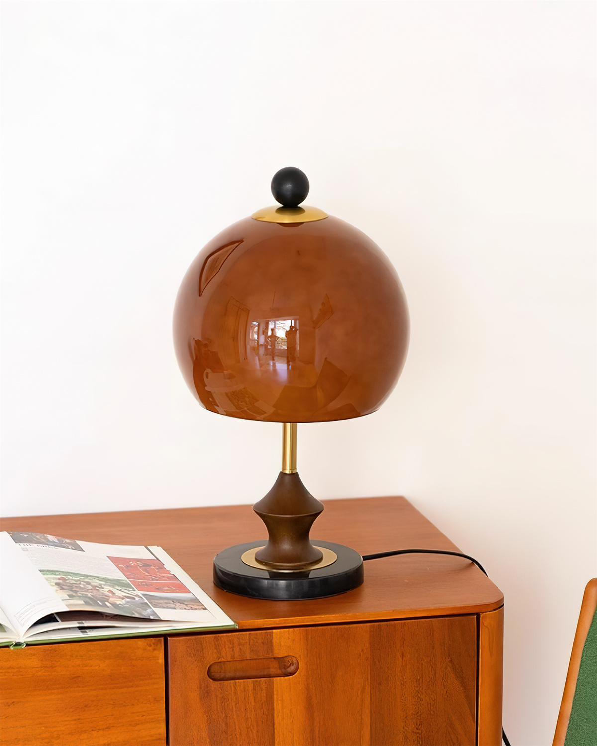 Bent Marble Table Lamp — product view 4
