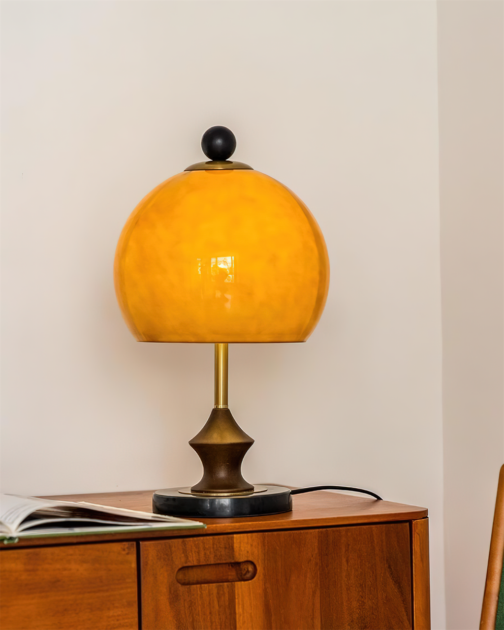 Bent Marble Table Lamp — product view 9