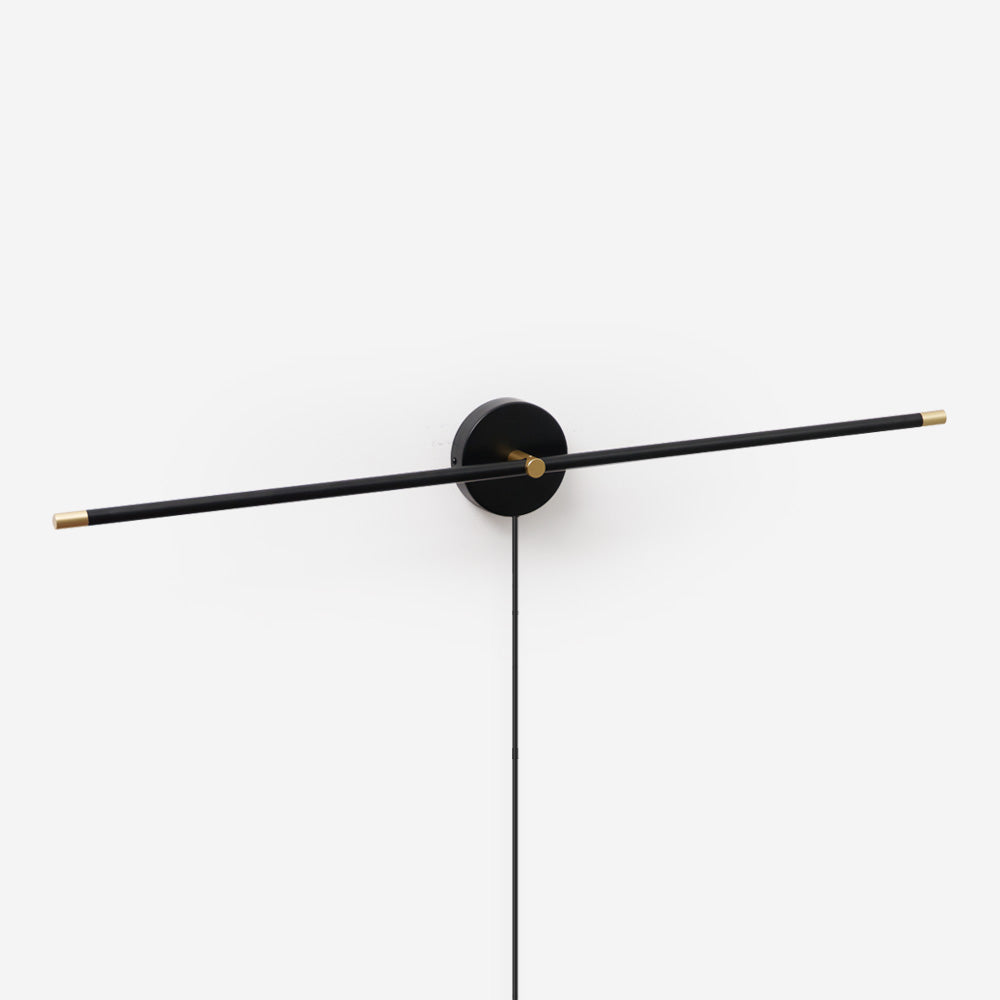 Kady Linear Disc Plug In Metal Wall Lamp — product view 1