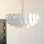 White Lottie Metal Chandelier — product view 2